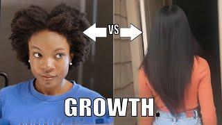 MY UPDATED GROWTH REGIMEN FOR NATURAL HAIR Natural vs Relaxed Hair Growth & Protective Styling