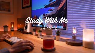 4-Hour Study with Me  Pomodoro Timer 60-10  Lo-Fi Relaxing Music  Day 136
