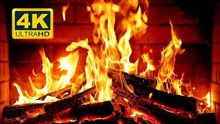  Cozy Fireplace 4K 12 HOURS. Fireplace with Crackling Fire Sounds. Crackling Fireplace 4K