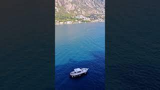 Kotor Bay from balcony MONTENEGRO #cunard #mountainview #seaview #kotor