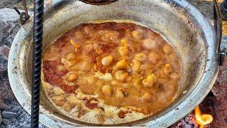 Army beans recipe primitive technology wilderness cooking. Grahpasulj recept.