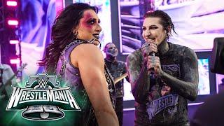 Rhea Ripley and Motionless in White rock out at WrestleMania WrestleMania XL Saturday highlights