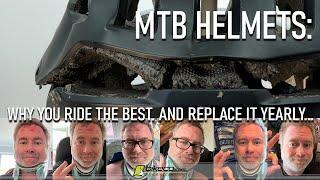 MTB Helmets Ride the Best & Replace Them Yearly POC Kortal Race Crash Review