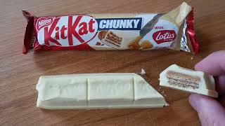 KitKat Chunky White Lotus Biscoff  Schmeckt der neue KitKat Chucky ?
