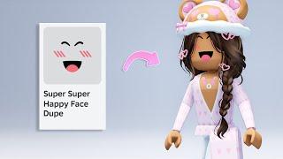 I FOUND THE *BEST DUPE* OF SUPER SUPER HAPPY FACE on ROBLOX