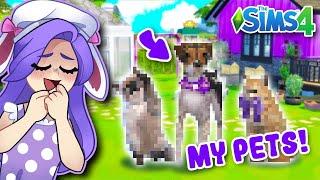 Making My REAL LIFE PETS In The SIMS 4