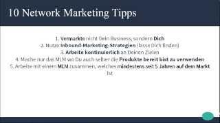 10 Network Marketing Tipps für mehr Erfolg