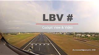 Landing at Libreville - Leon Mba Intl airport - LBV Gabon Cockpit view