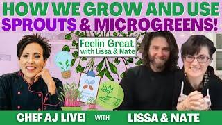 How we Grow and Use Sprouts & Microgreens With Lissa & Nate of Raw Food Romance