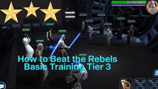 How to beat Rebels Basic Training Event Tier 3 Hard. Swgoh