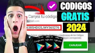 COMO TENER CÓDIGOS GRATIS DE GOOGLE PLAY 2024 