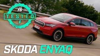 Skoda Enyaq Review Interior Range Price 0-60mph & More  Top Gear Tested
