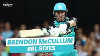 Every one of Brendon McCullums BBL sixes