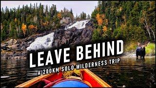 A Powerful 200km Solo Wilderness Trip - Wildlife Fishing Fall Colours and the Chill of Autumn