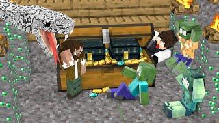 Monster School  Treasure in abandoned house - Minecraft Animation