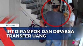 Terekam CCTV Aksi Perampok Paksa Ibu Rumah Tangga Transfer Uang Rp5 Juta
