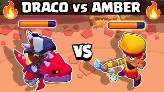 DRACO vs AMBER  NEW LEGENDARY BRAWLER  BRAWL STARS