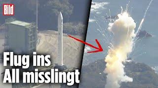 Rakete explodiert nach Start