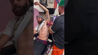 This client wanted me to shave his armpits  #barber #fyp #fypシ #nyc #funnyvideo #barbershop