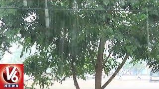 Heavy Rain Lashes Karimnagar City  Weather Report  V6 News