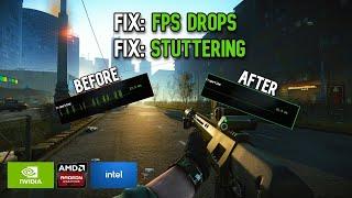 How to Fix Stuttering & FPS Drops - Escape from Tarkov  AMD  INTEL  NVIDIA