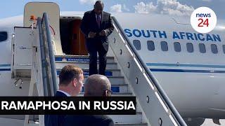 WATCH  Ramaphosa lands in Russia for peace talks with Putin