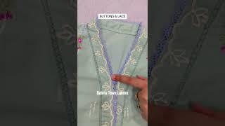 Dress Designing Idea 2024 #buttonsandlacepk #trendingreels #foryou  #fashionstyle #eidcollection2024