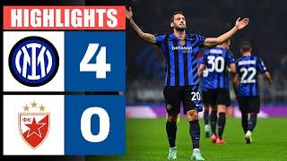 Inter-Stella Rossa Belgrado 4 - 0  Highlights & Goals Champions League 202425