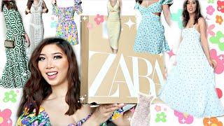 HUGE ZARA SPRINGSUMMER DRESS HAUL  Try-on Review 2022