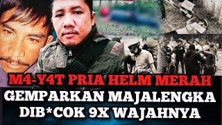 M4-Y4T PRIA BERHELM MERAH KORBAN DIB*COK 9x DIWAJAH