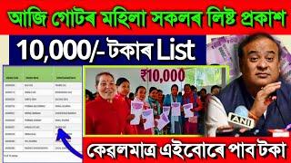 SHG Women New List Release Today  Self Help Group Women List 2024  2024 SHG List Assam