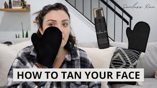 HOW TO TAN YOUR FACE  Quick & Easy Break Out Free Tips