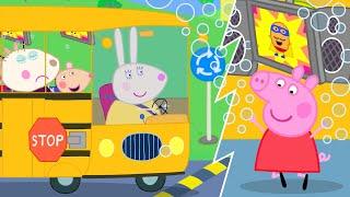 Peppa Pig in Hindi - Skool Kee Naee Bas - हिंदी Kahaniya - Hindi Cartoons for Kids