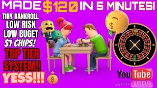 LOW RISK TINY BANKROLL STRATEGY HOW TO MAKE $120 EVERY 5 MINUTES OF PLAY ️