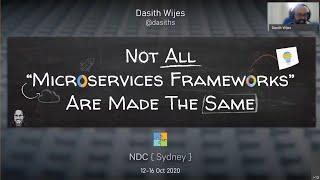 Not all “Microservices frameworks” are made the same - Dasith Wijesiriwardena