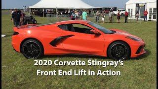 2020 Corvette Stingray Front End Lift System in Action