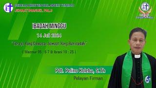 LIVE IBADAH MINGGU GKST IMANUEL PALU  14 JULI 2024