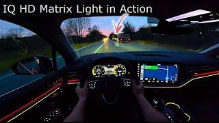 New Volkswagen Touareg 2024 Night Test Drive  IQ.Light HD Matrix in Action