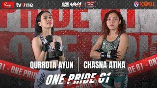 QURROTA AYUN VS CHASNA ATIKA   FULL FIGHT ONE PRIDE MMA 81 KING SIZE NEW # JAKARTA