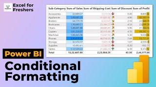 How to Apply Conditional Formatting in Power BI  Power BI