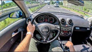 2003 Audi A3 8P 1.6 102HP 0-100 POV Test Drive #1727 Joe Black