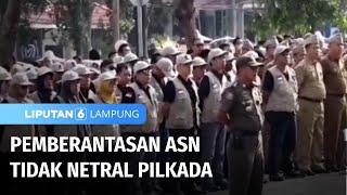 Pemberantasan ASN Tidak Netral Pilkada  Liputan 6 Lampung