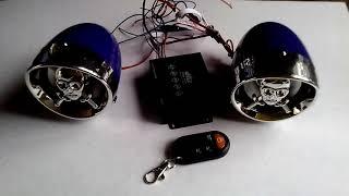 Altavoz alarma para moto  unboxing México