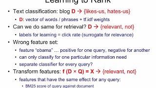 IR20.7 Learning to rank for Information Retrieval