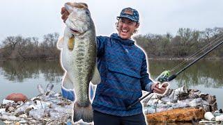 Fishing Trash Filled Lake for Bass