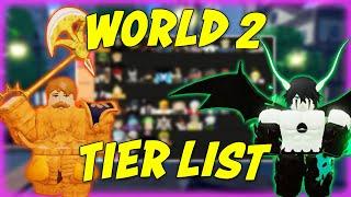 *WORLD 2* Best Units Tier List in Anime Last Stand