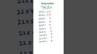 #omgmaths #math #youtube #youtubeshorts #tabletrick #tables #trending #trendingshorts #mathstricks
