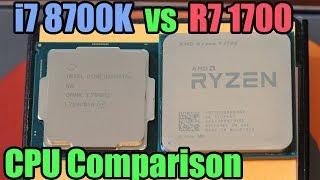 Intel i7 8700K vs Ryzen 7 1700 Showdown - Battle Of The Big Boys