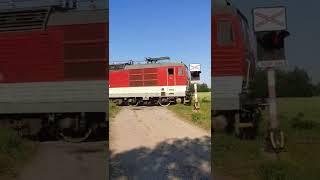 Železničné priecestie Hurbanovo-Konkoľ #1 - 4.6.2022  Slovak railroad crossing M96 CLC #shorts #3