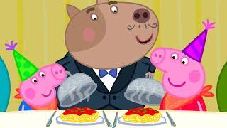 Peppa Pig And George Go For A Birthday Meal  Kids TV And Stories